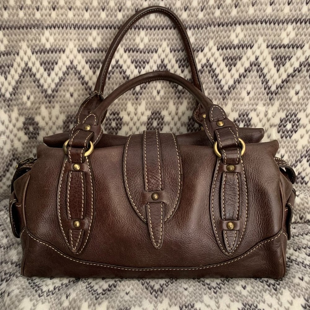 Ceradino Fine Italian Leather Handbag - Brown
